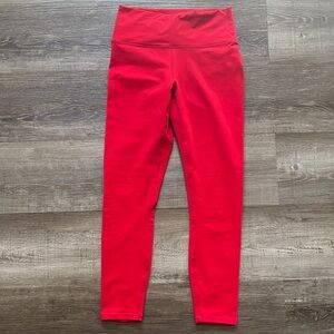Fabletics Vibrant Red cropped powerhold Leggings